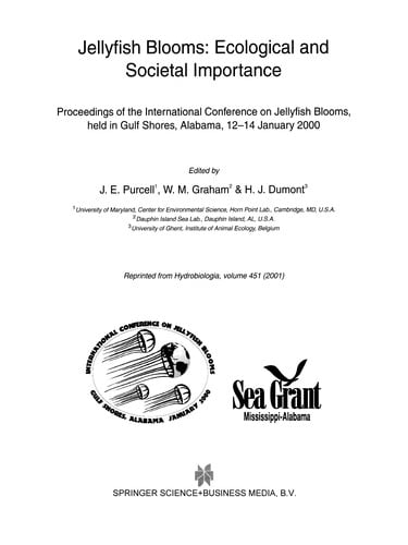 Jellyfish Blooms: Ecological and Societal Importance
