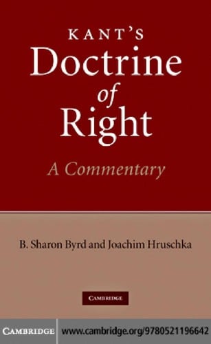 Kant's Doctrine of right