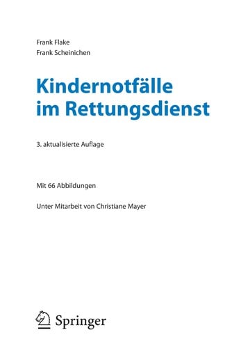 Kindernotfelle im rettungsdienst
