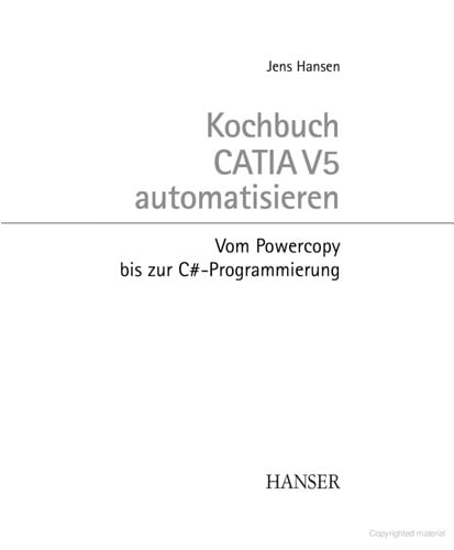 Kochbuch CATIA V5 automatisieren