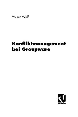 Konfliktmanagement bei Groupware