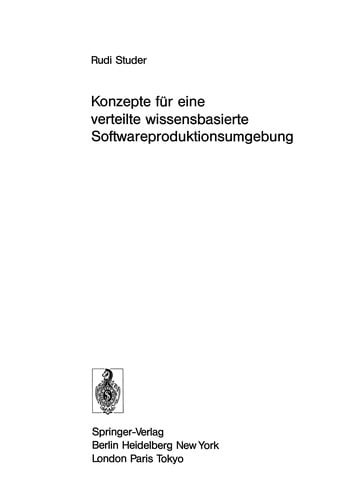 Konzepte für eine verteilte wissensbasierte Softwareproduktionsumgebung