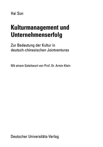 Kulturmanagement und Unternehmenserfolg