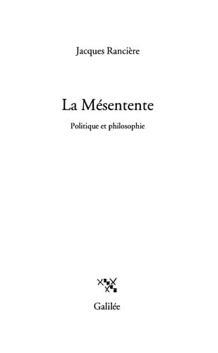 La mésentente