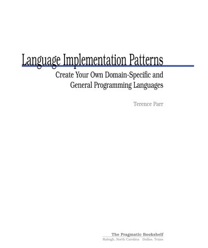 Language implementation patterns