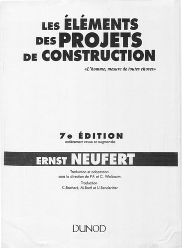 Les éléments des projets de construction