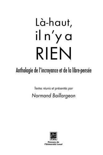 Là-haut, il n'y a rien