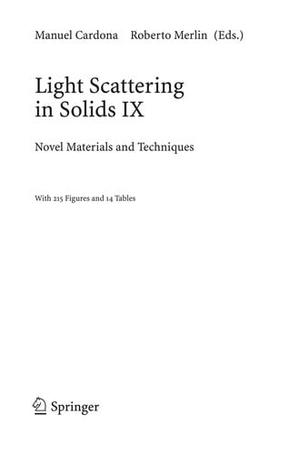 Light scattering in solids