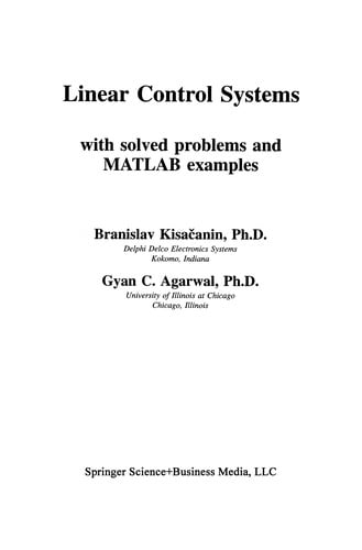 Linear control systems