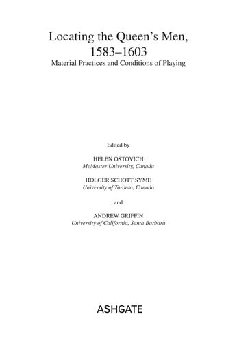 Locating the Queen's Men, 1583-1603