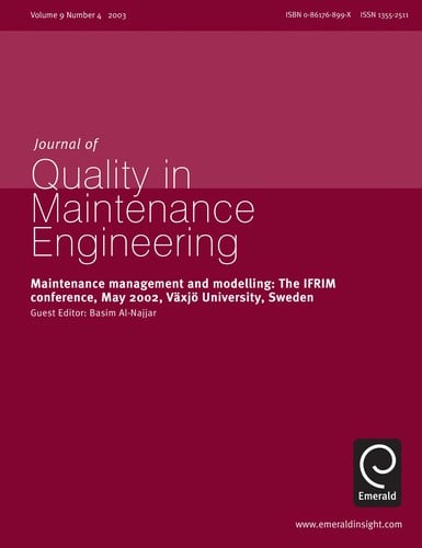 Maintenance management and modelling