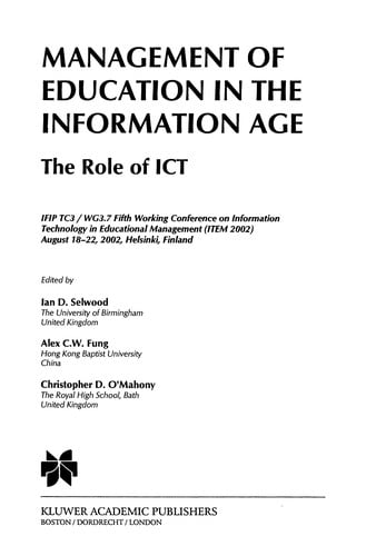 Management of Education in the Information Age