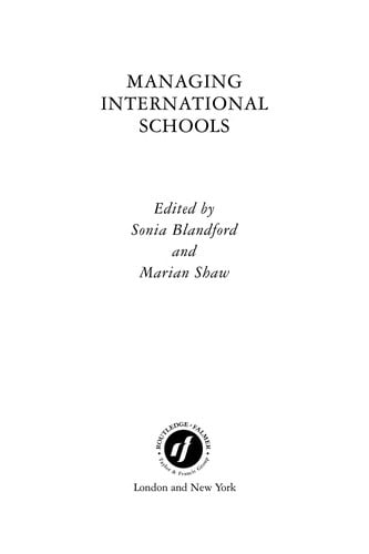 Managing international schools