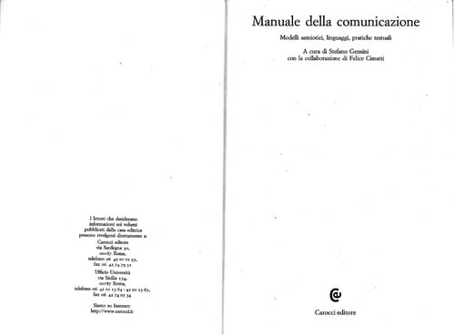 Manuale della comunicazione