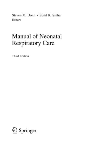 Manual of Neonatal Respiratory Care