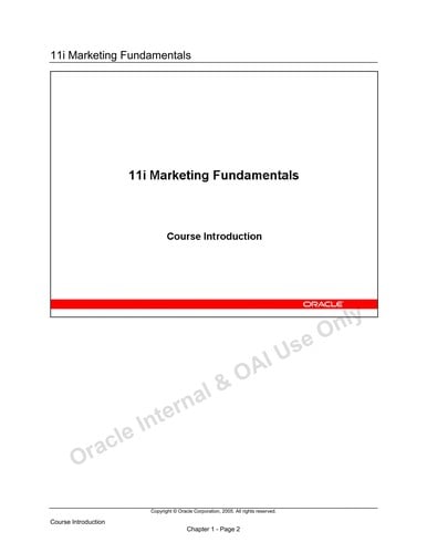 Marketing fundamentals