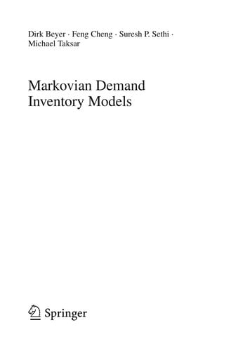 Markovian Demand Inventory Models