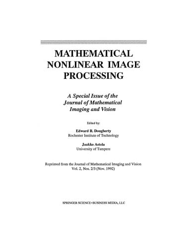 Mathematical nonlinear image processing