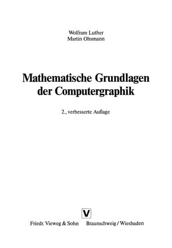 Mathematische Grundlagen der Computergraphik