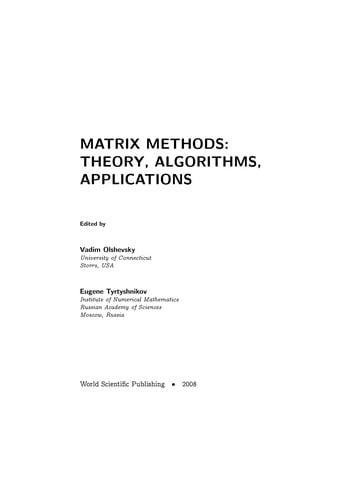 Matrix methods