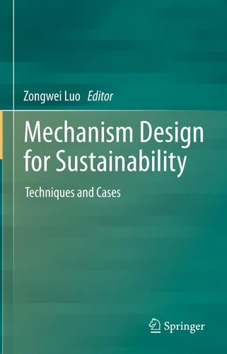 Mechanism Design for Sustainability