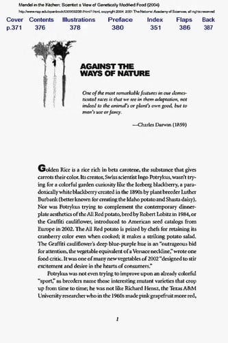 Mendel in the kitchen