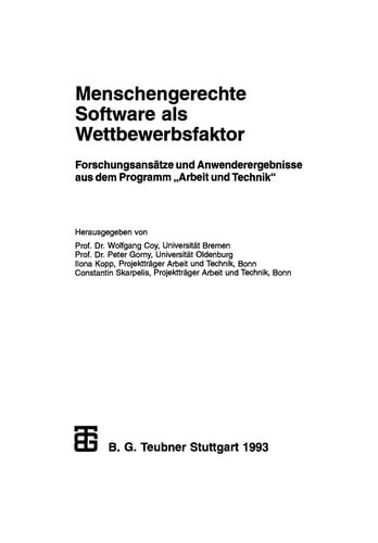 Menschengerechte Software als Wettbewerbsfaktor