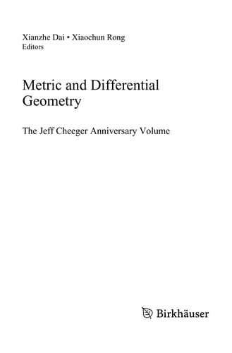 Metric and Differential Geometry