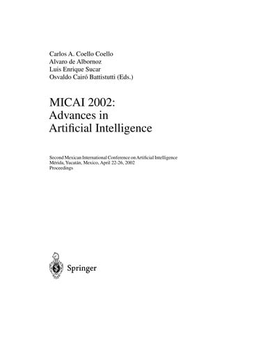 MICAI 2002: Advances in Artificial Intelligence