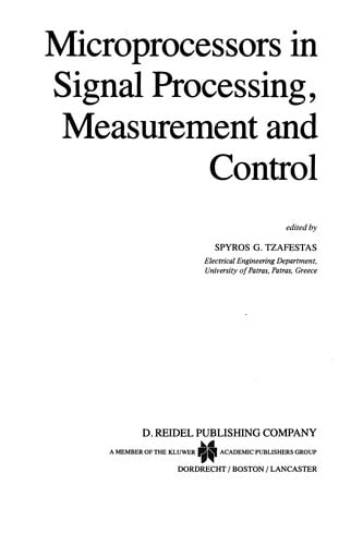 Microprocessors in Signal Processing, Measurement and Control