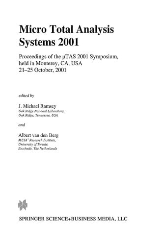 Micro Total Analysis Systems 2001