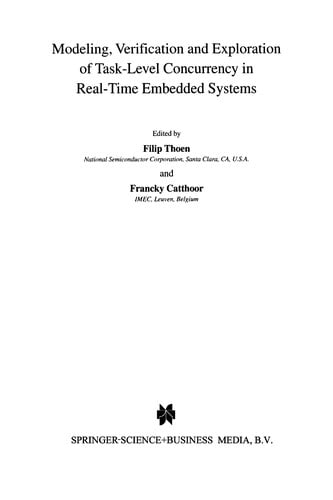 Modeling, Verification and Exploration of Task-Level Concurrency in Real-Time Embedded Systems