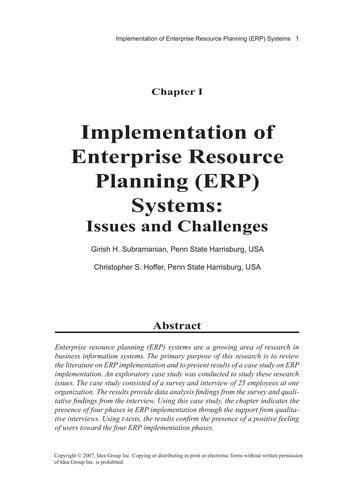 Modeling and analysis of enterprise information systems