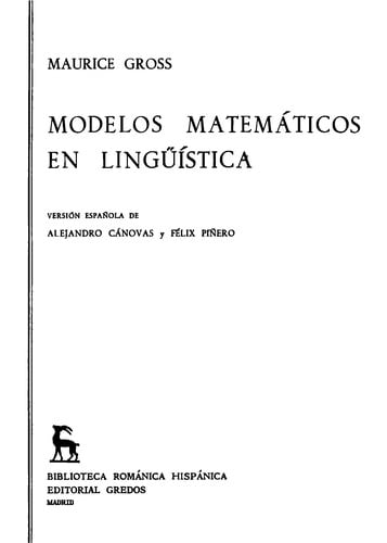 Modelos matemáticos en lingüistća