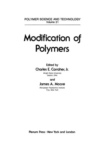 Modification of Polymers