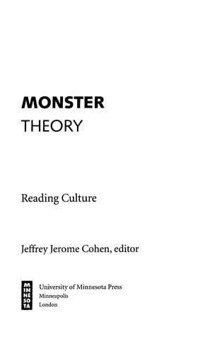 Monster theory