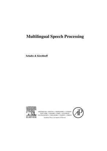 Multilingual speech processing