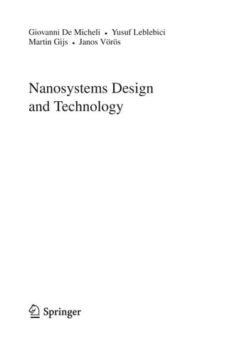 Nanosystems Design and Technology
