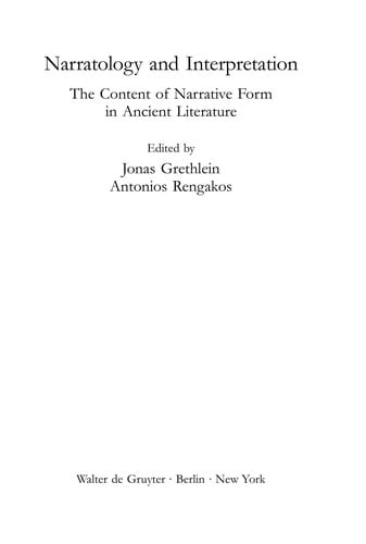 Narratology and interpretation