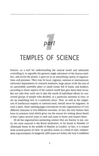 NATURE NOT MOCKED: PLACES, PEOPLE AND SCIENCE