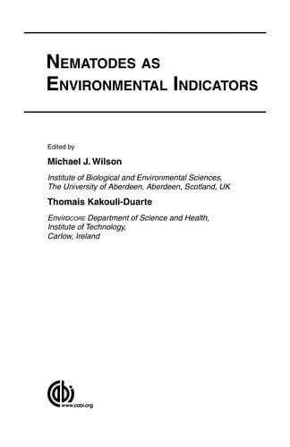 Nematodes as environmental indicators
