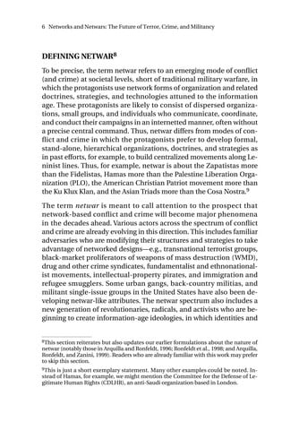 Networks and netwars