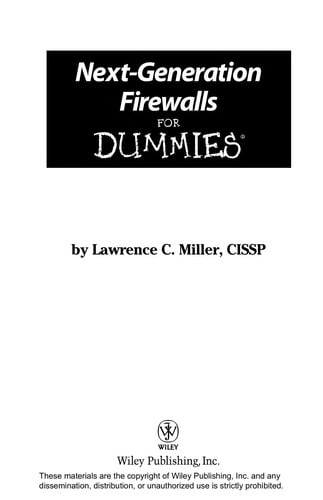 Next-generation firewalls for dummies