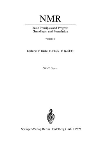 NMR Basic Principles and Progress