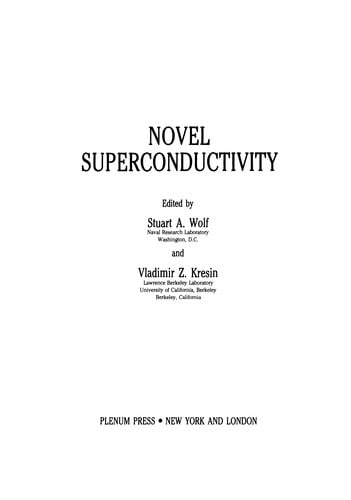 Novel Superconductivity