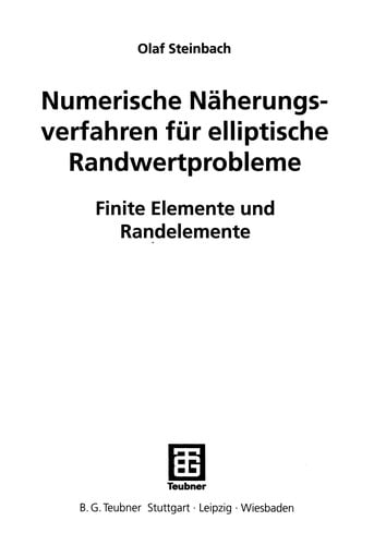 Numerische Näherungsverfahren für elliptische Randwertprobleme