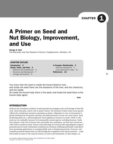 Nuts & seeds in health and disease prevention