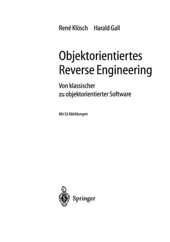 Objektorientiertes Reverse Engineering