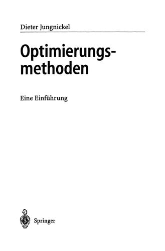 Optimierungsmethoden