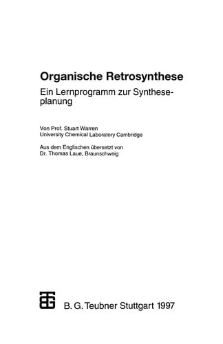 Organische Retrosynthese